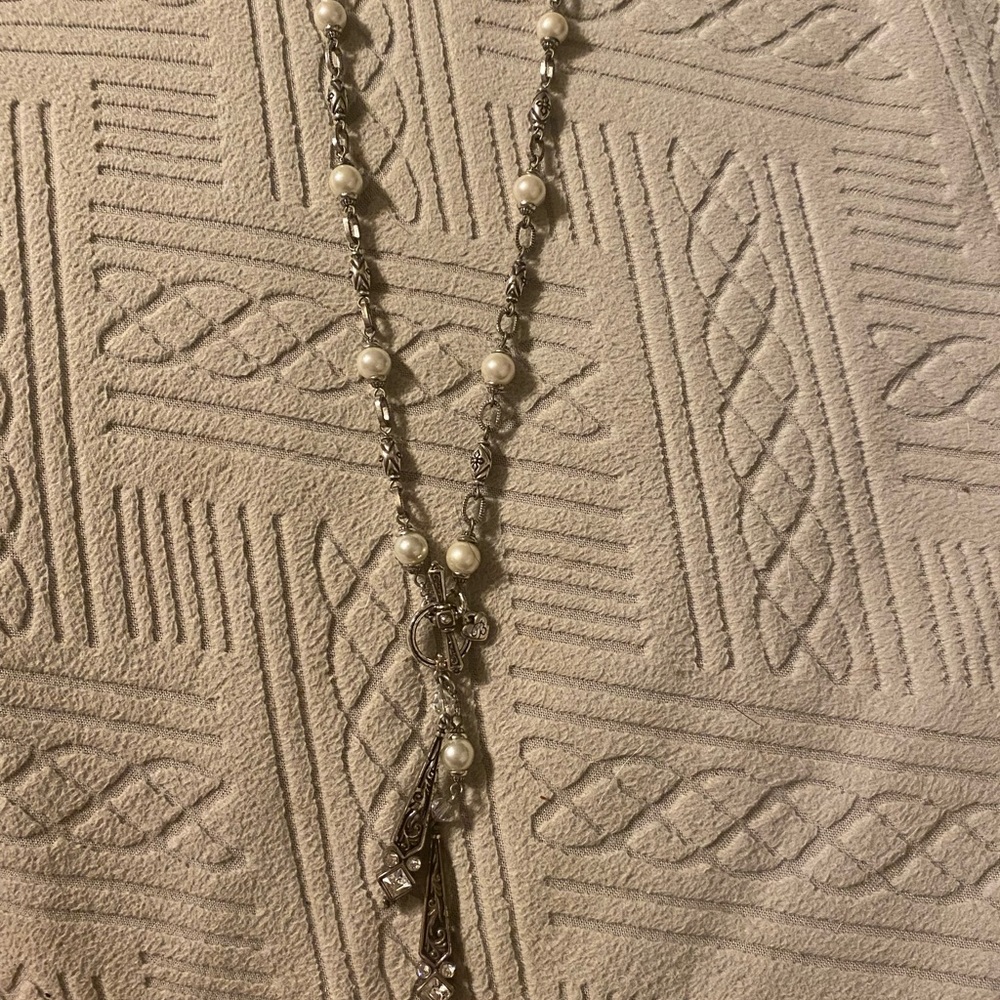 Brighton Silver and Pearl Necklace